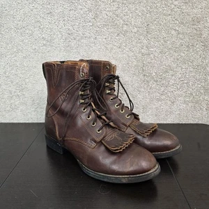 Ariat Womens 8C Heritage Lacer II Boot Distressed Brown Leather Boots 100002147 - Picture 1 of 9