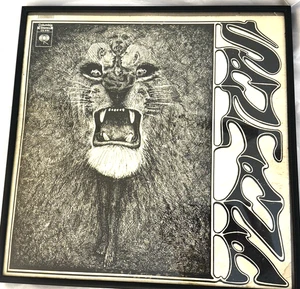 Framed VINTAGE 1969 vinyl Album LP Record SANTANA with glass metal frame - Bild 1 von 24