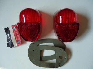 Lucas spitfire stop lamp lens, '62-'67, L672 with gaskets & screws - Picture 1 of 3