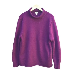 J. Crew Factory Damen Rollkragen Pullover Lila Pullover Gr. L Fischer - Bild 1 von 6