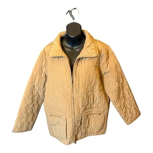 Prolog Damen Reißverschluss Gold Stepp Ungefüttert Mantel Jacke XL - Bild 1 von 21