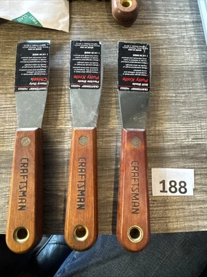 "Cuchillo de masilla cincel Sears Craftsman EE. UU. Nos 3 piezas 42023 42024 42025 1,25"" de ancho" Foto 1 de 4