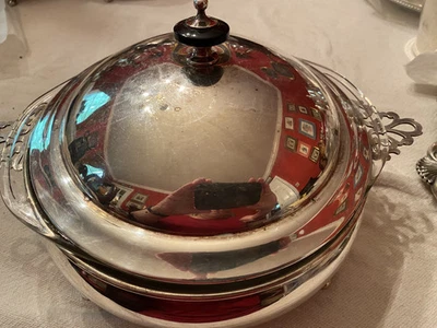 Plato de verduras plateado de 3 piezas Foto 1 de 3