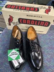 Carolina Men’s 8C,#32,USA,NOS Soft Toe Shoes,Leather Lined,Vintage,Neoprene Sole - Picture 1 of 24