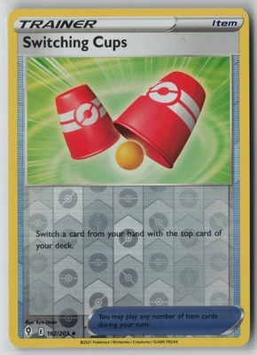 Switching Cups 162/203 Pokemon TCG Card Evolving Skies Reverse Holo Light Play 1 - Image 1 of 2
