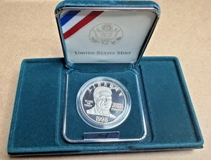 1998 US Proof Black Revolutionary War Patriots Silver $1 Dollar Coin Set - Picture 1 of 7