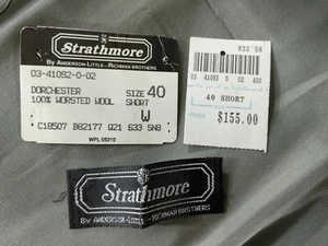 Strathmore Vintage Hunting Jacket Gray Tweed 2Button Sport Coat Mens 39/40S - Picture 1 of 12