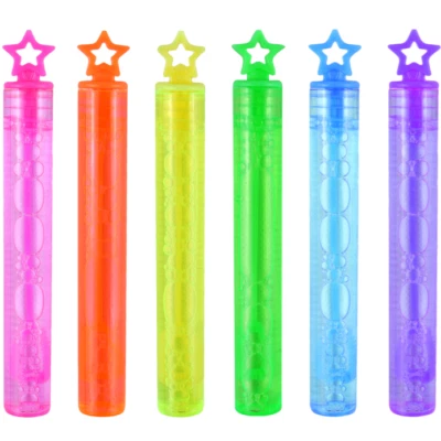 Star Bubble Tubes Kids Party Bag Filler 1-144 Fun Mini Wand Toy Favours Gift