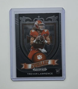 2021 PANINI PRIZM DRAFT SELECKS Trevor Lawrence INSERTO DE CRUZADA tarjeta de novato radiocontrol #161 - Imagen 1 de 2