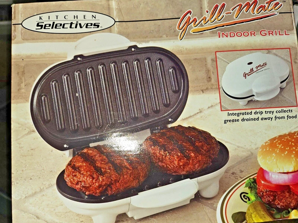 Kitchen Selective Grill-Mate Parrilla Interior Antiadherente Funciona con Caja ¡Envío Rápido! Foto 1 de 3