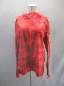 ADIDAS ENERGY RUNNING Size S Mens Red Full Zip Hood Windproof Track Jacket 371 - Bild 1 von 9