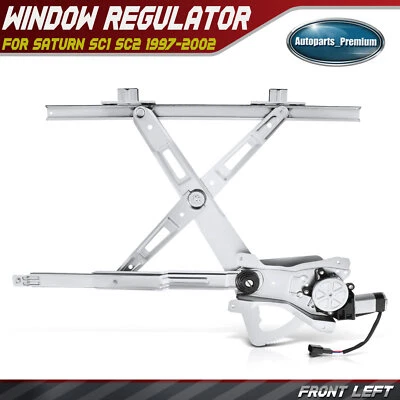 Regulador de ventana eléctrica con motor para Saturn SC1 SC2 1997-2002 cupé delantero izquierdo Foto 1 de 4