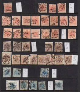 AUSTRIA, ITALIA, LOMBARDÍA-VENECIA 1850-1854 COLECCIÓN DE 41 SELLOS - Imagen 1 de 2