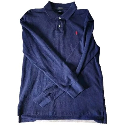 Polo Ralph Lauren Polo Longsleeve Shirt Navy Blue Kids Size XL 18-20 - Image 1 of 4