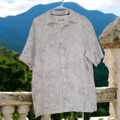 Camisa de lino Tasso Elba para hombre L cachemira abotonada elegante Foto 1 de 4