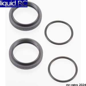 Tekno RC 6013 Shock Adjustment Nuts Aluminum Gun Metal Anon 2pcs - Picture 1 of 2