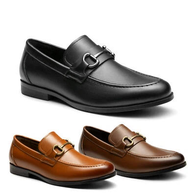 Men's Dress Loafers Slip-on Formal Shoes Business Classic Penny Shoes Size 8-13 - Image 1 of 4
