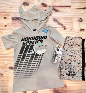 Baby Yoda cosplay Hooded top and shorts NWT size 4 - Picture 1 of 2