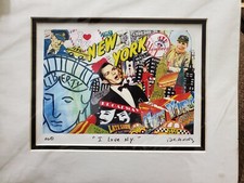 Nelson De La Nuez "I Love N.Y." 2006 Authentic Signed Print Litho NY New York