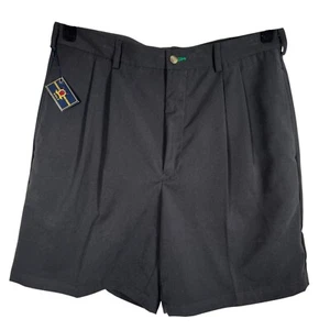 Pantalones Cortos Plisados de Golf De Colección Tommy Hilfiger Para Hombres Gris Tiro Alto Calce Clásico Talla 36 - Imagen 1 de 13