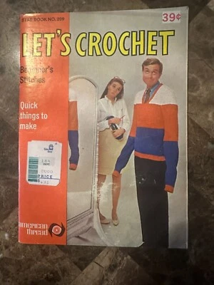 Let’s Crochet Star Book No. American Thread 209 años 60 vintage (A76) Foto 1 de 3