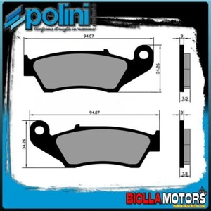 174.0050 FRONT POLINI BRAKE PADS HONDA XR 200 (Brazil) 200CC - ORGANIC - Picture 1 of 5