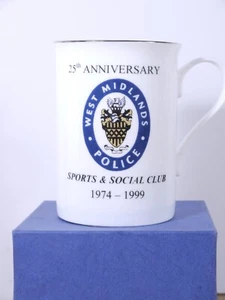 Vintage West Midlands Police 25th Anniversary 1974-1999 Ceramic Mug - Picture 1 of 6