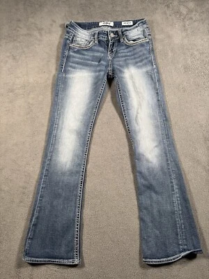 Daytrip Jeans Womens 26R Lynx Bootcut Low Rise Stretch Blue Flap Pocket 26x30** - Image 1 of 4