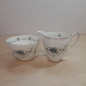 Argyle Bone China Sugar Bowl & Creamer Made in England - Picture 1 of 11
