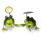  4 Pcs Home Decoration Out Door Frog Statue Cute Wrought Iron