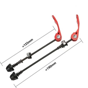 Smooth and Reliable Bike Wheel Hub Front and Rear Quick Release Skewer - Picture 1 of 37