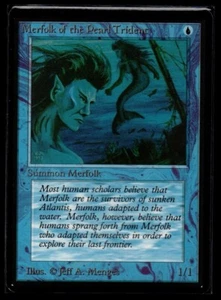 MRM ENGLISH Merfolk of the Pearl Trident MTG magic BETA - Picture 1 of 2