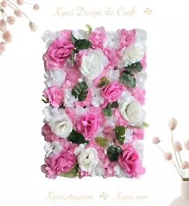 Paneles de flores artificiales de flores de primavera para boda fiesta fondo de foto de pared W-28 - Imagen 1 de 5