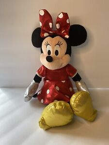 Disney Ty Minnie Mouse Sparkle Red 13" doll EUC plush doll 