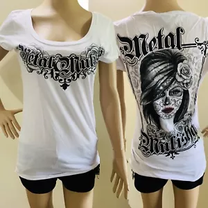 Metal Mulisha Ladies True Beauty Scoop Tee Size XS - Picture 1 of 4