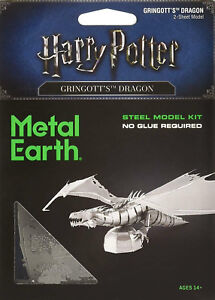 Fascinations Metal Earth Harry Potter Gringotts Dragon 3D Steel DIY Model Kit