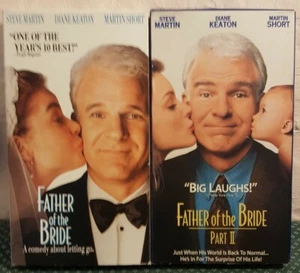 Father of the Bride 1 and 2 VHS Steve Martin Diane Keaton Martin Short - Picture 1 of 7