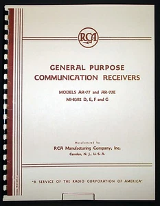 Manual del receptor de comunicación RCA AR-77 AR-77E - Imagen 1 de 1