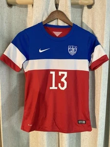 2014 Nike Authentic USWNT USA Alex Morgan World Cup Soccer Jersey Youth Large - Picture 1 of 17