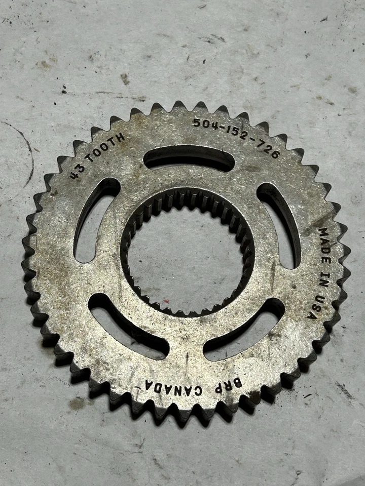 09-20 Ski-doo Mxz X 1200 4 Tec caja de cadena 43 dientes engranaje piñón 504152726 Foto 1 de 4
