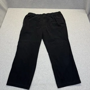 Orvis Pants Men's Black Elastic Waist Straight Outdoor Hiking Drawstring Comfort - Picture 1 of 10