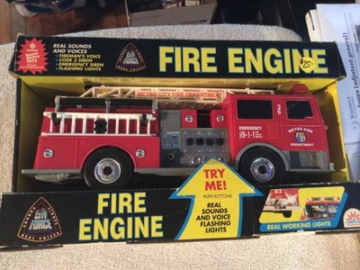 VTG. 1990's Funrise City Force Toy Fire engine / truck (14”LONG) N.O.S. - Image 1 of 3