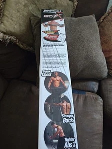 ISO 7X Isometric Body Building Exercise Gym Workout Bar Silver As Seen On TV New - Picture 1 of 22