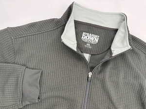 Straight Down 1/4 Zip Herren Optic Waffle Performance grau Golf Pullover XXL NEUWERTIG - Bild 1 von 9