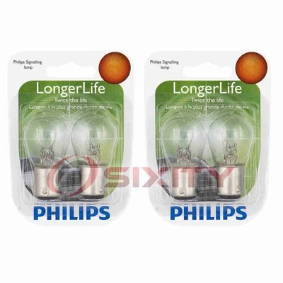 2 bombillas de señal de giro delanteras Philips para Lincoln 66H Series 76H Series fr Foto 1 de 4