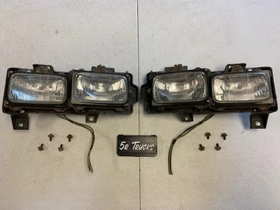 88- 89 OBS Chevy/GMC Truck Quad Halogen Sealed Beam 4 Headlight Setup - Image 1 of 4
