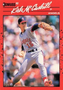 1990 Donruss #170b Kirk McCaskill - Picture 1 of 2