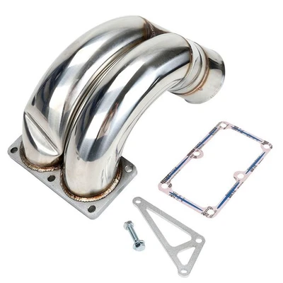 Codo de admisión de acero inoxidable de 3,5" para Dodge Ram 2500 6,7 L Cummins turbo diésel Foto 1 de 4