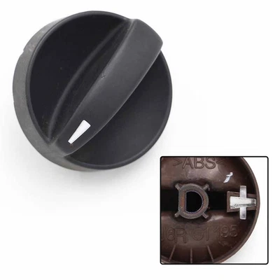 Air Conditioning Switch Button Black Plastic Direct Fit Easy Installation - Image 1 of 4