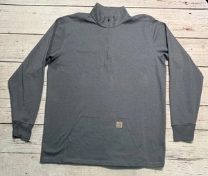 Carhartt Relaxed Fit Long Sleeve 1/4 Zip Thermal Shirt Men’s Sz 2XL Tall - Picture 1 of 10